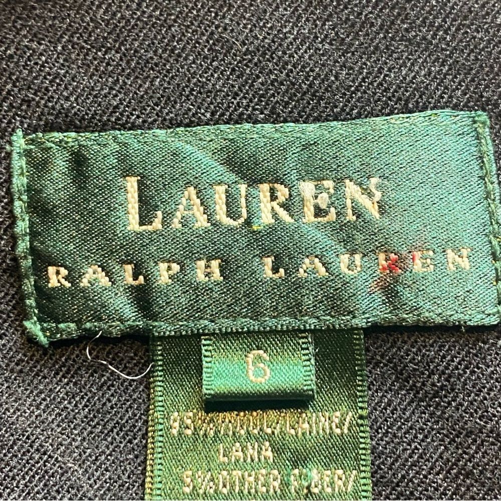 Lauren Ralph Lauren Black Sleeveless Wool Blend Dress Size 6 - Picture 3 of 11